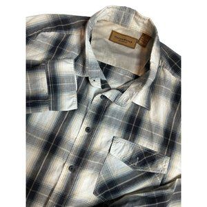 Clearwater Outfitters‎ Mens Long Sleeve Black White Plaid Size XXL